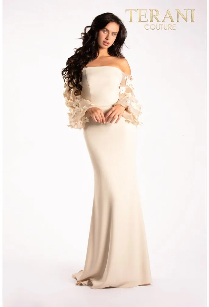 Elegant 1911E9128 Terani Couture Evening Gown with Intricate Details