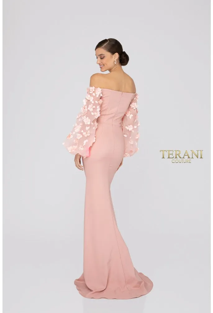 Elegant 1911E9128 Terani Couture Evening Gown with Intricate Details