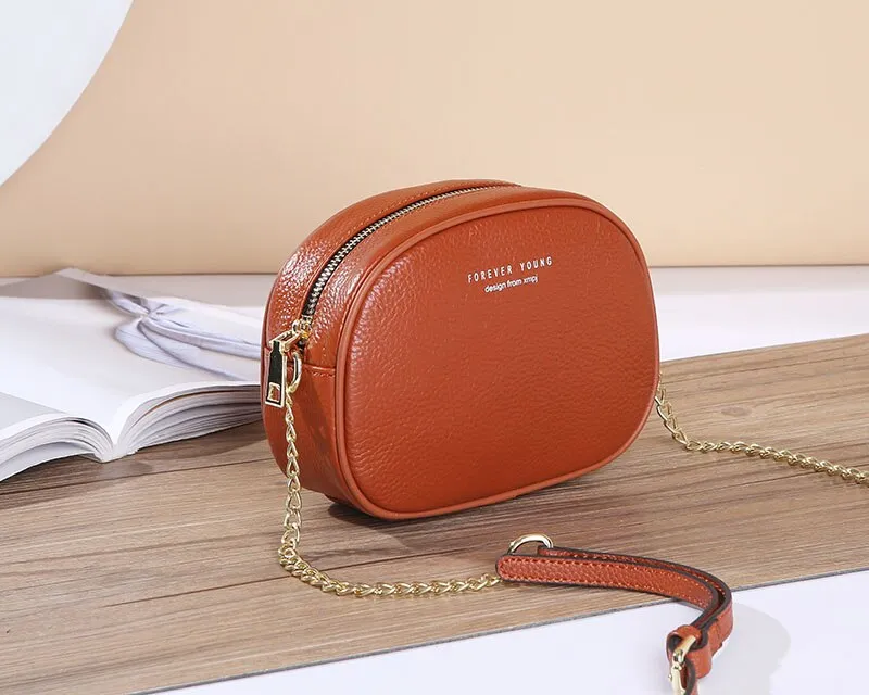 2021 Women Luxury Designer Pure Leather Small Bag