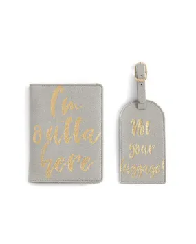 2022 Shiraleah I'm Outta Here Luggage Tags