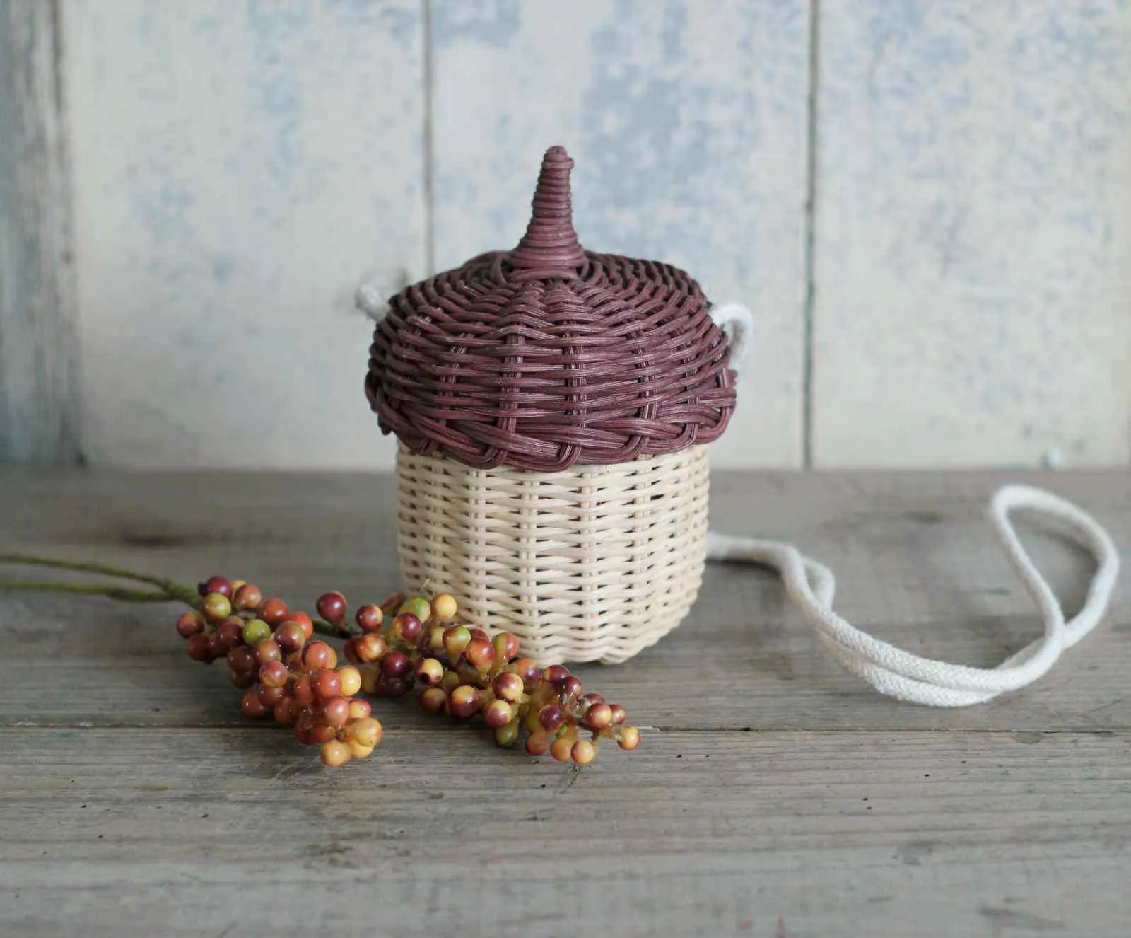 Acorn Basket Bag