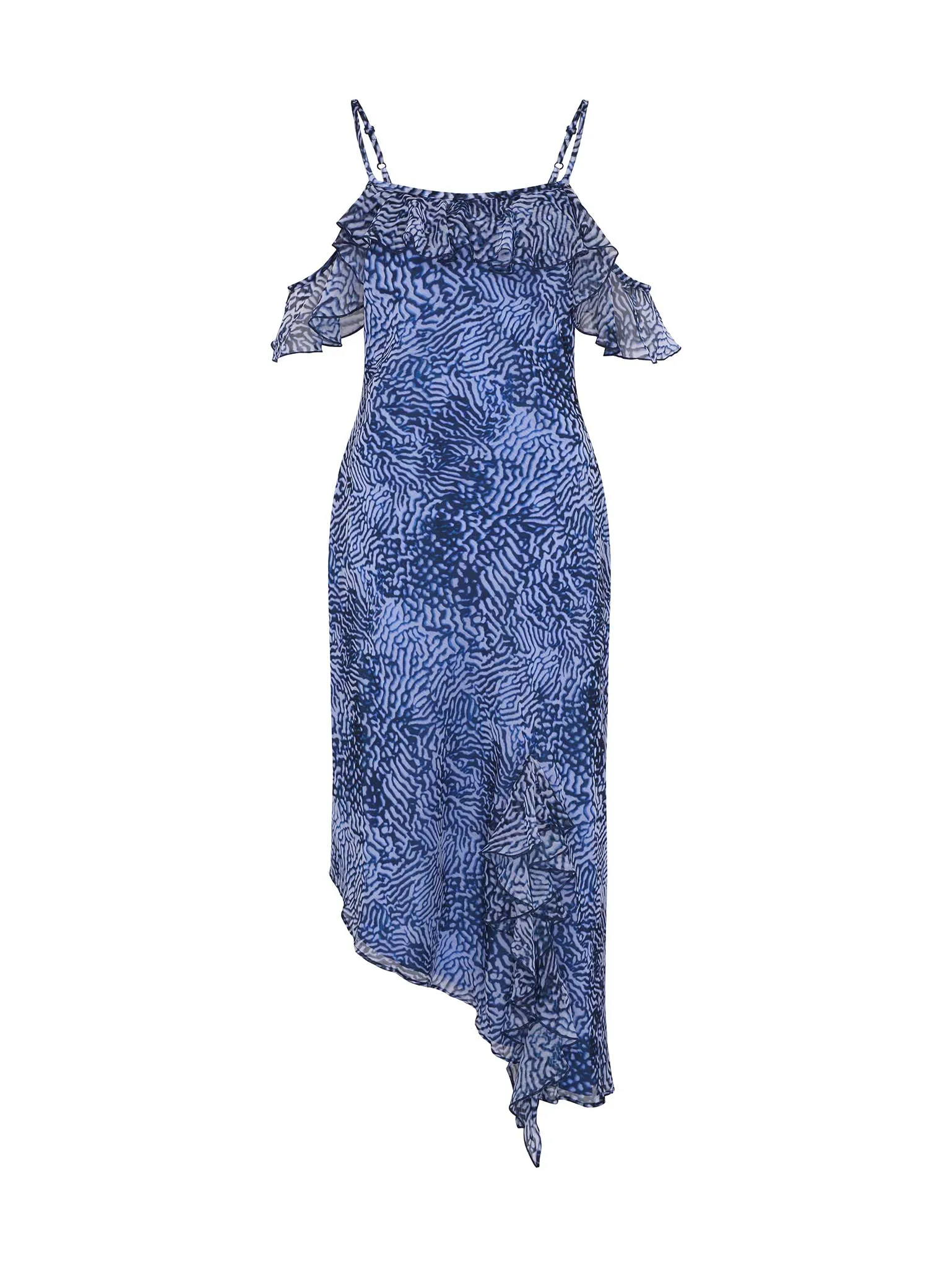 Aracelli Off Shoulder Maxi Dress in Blue