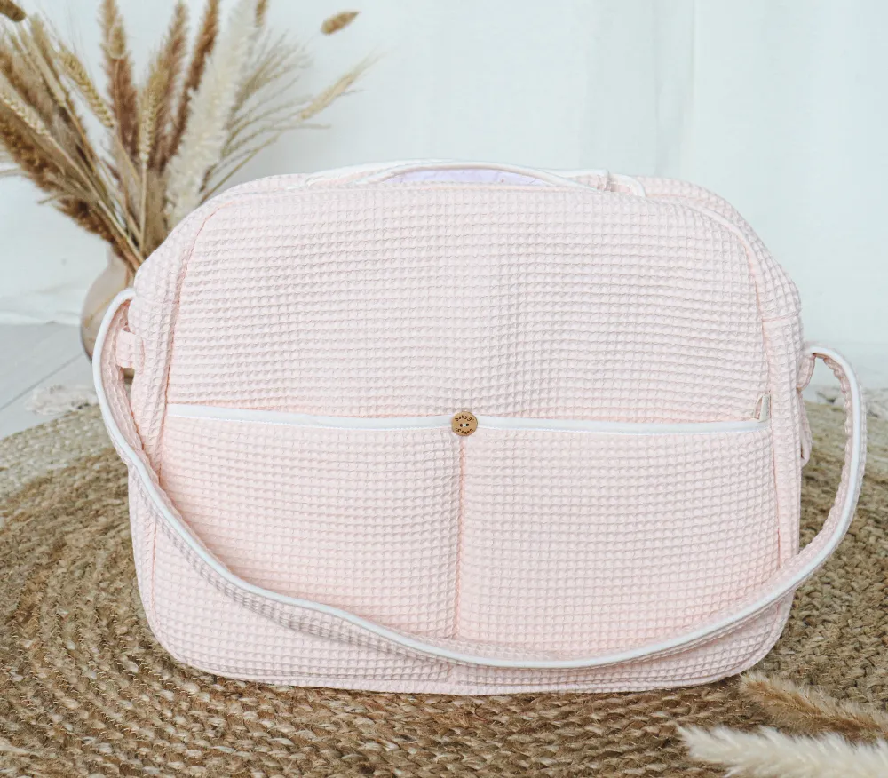 Baby Gi Peach Waffle Changing Bag