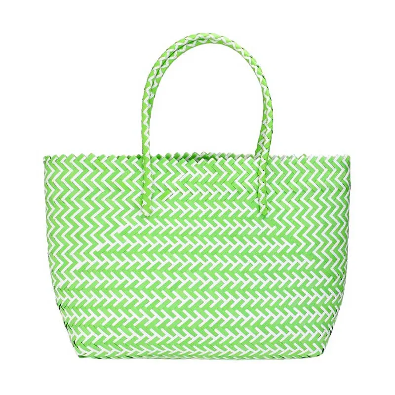 Basket Woven Tote Bag Beach Bag