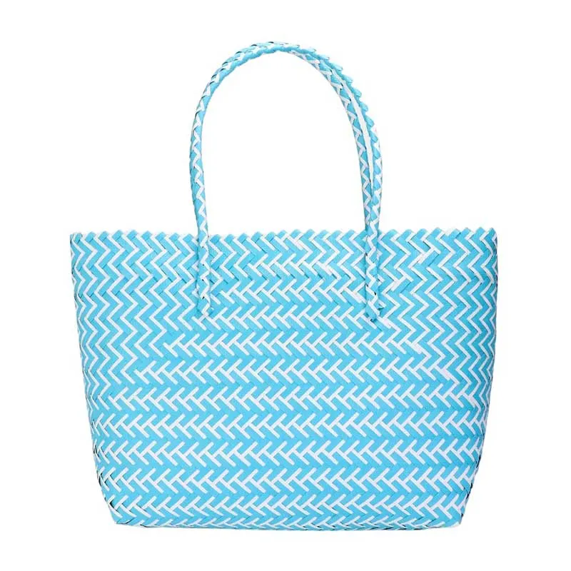 Basket Woven Tote Bag Beach Bag