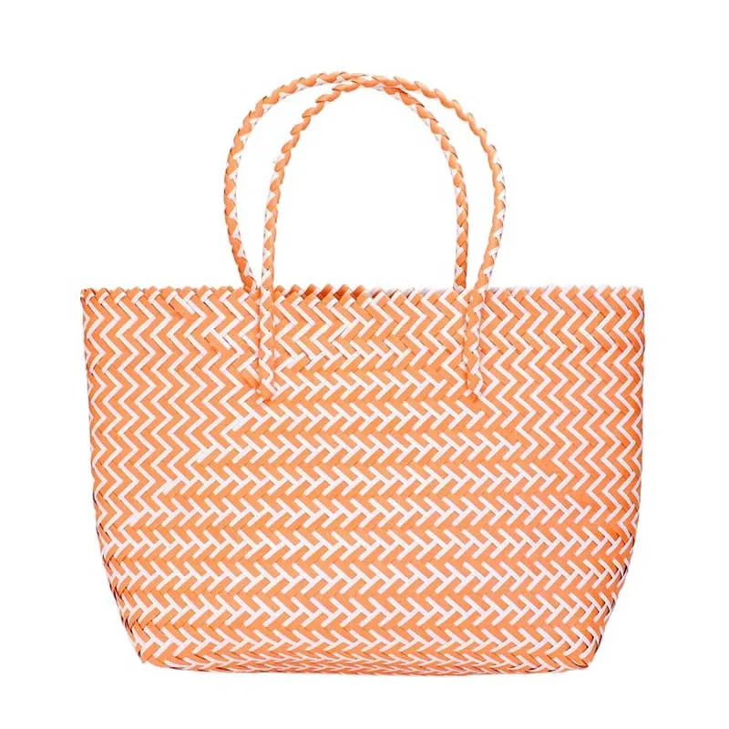 Basket Woven Tote Bag Beach Bag