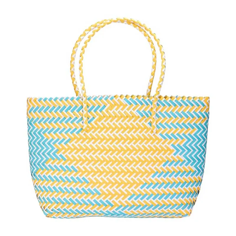 Basket Woven Tote Bag Beach Bag