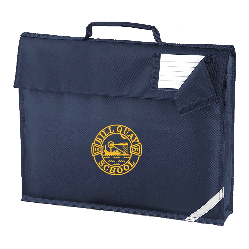 Bill Quay Primary School Navy Book Bag