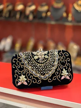 Black Fancy Party Clutch