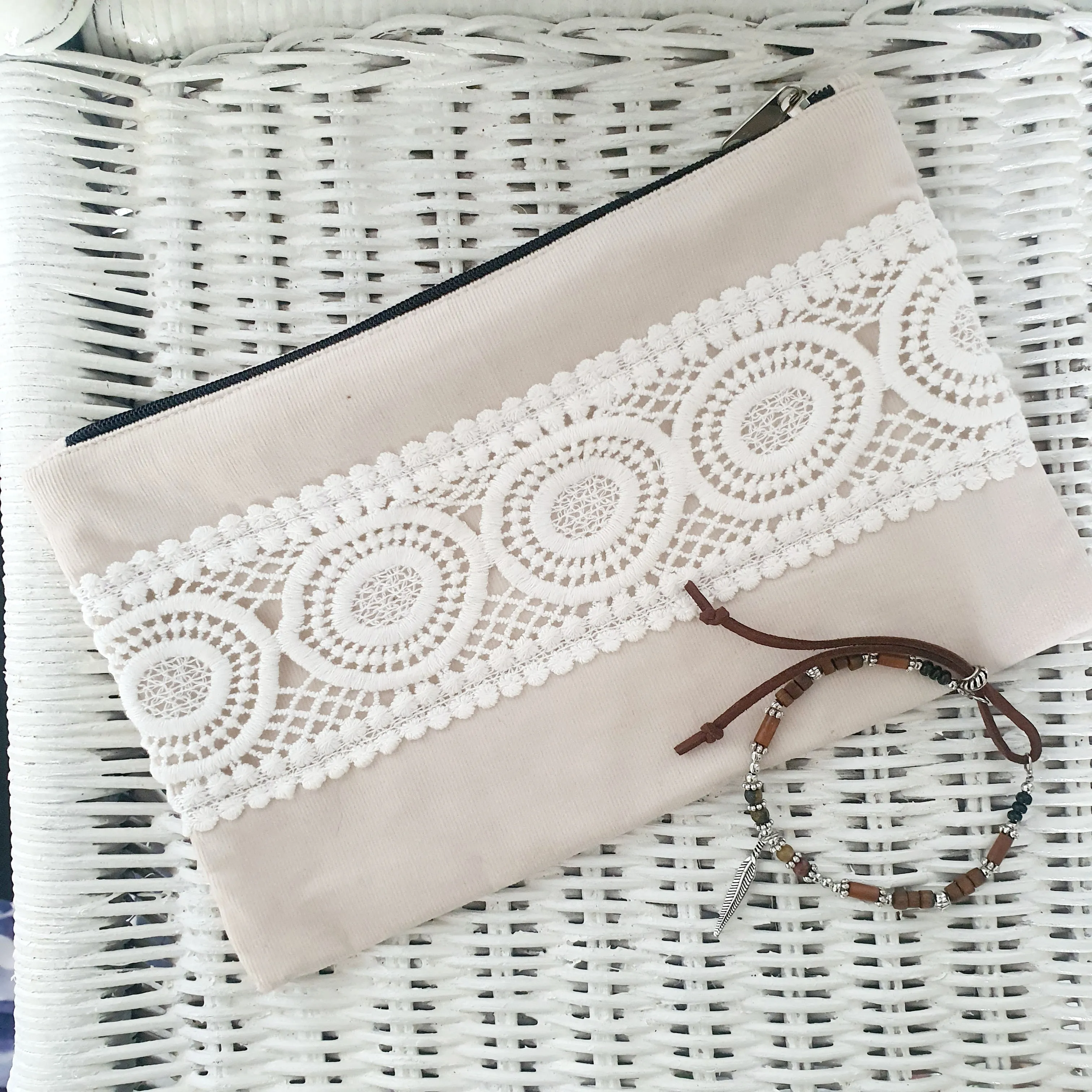 Boho Lace Bag - Ivory