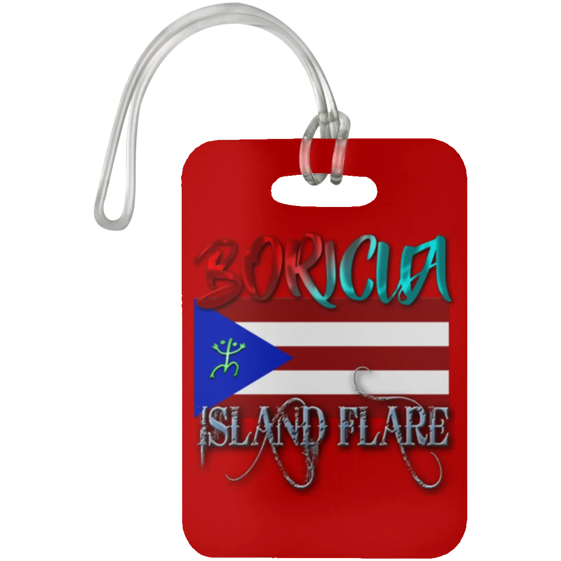 Boricua Island Flare - Puerto Rico Luggage Bag Tag