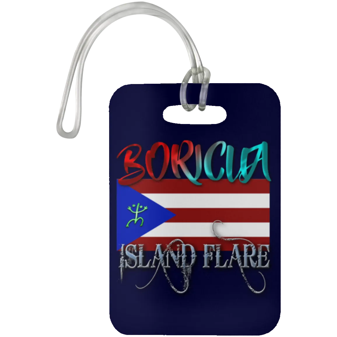 Boricua Island Flare - Puerto Rico Luggage Bag Tag