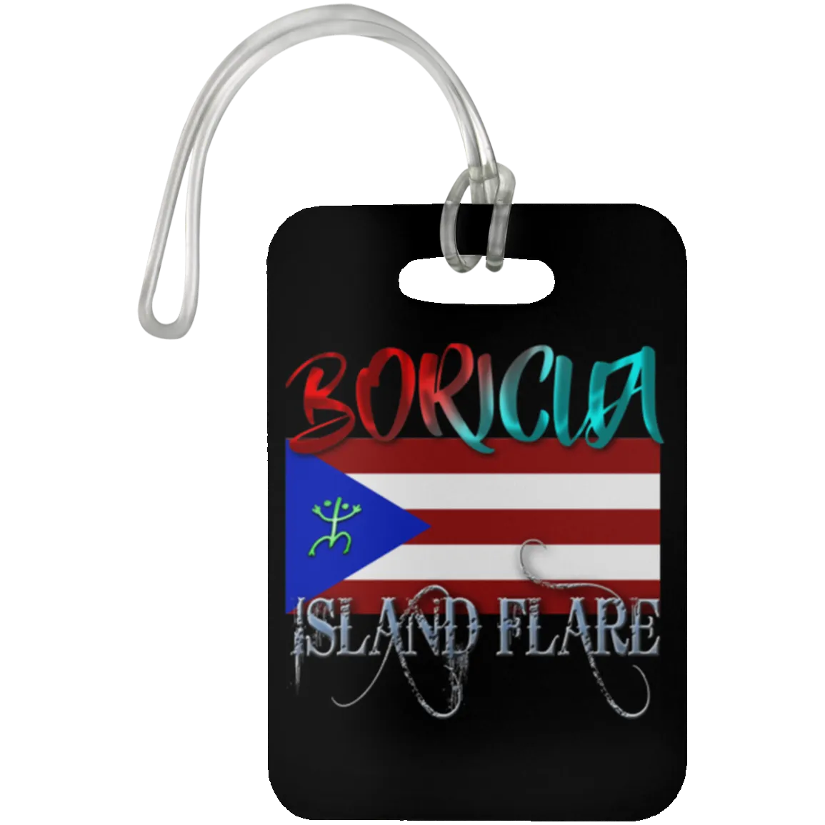 Boricua Island Flare - Puerto Rico Luggage Bag Tag