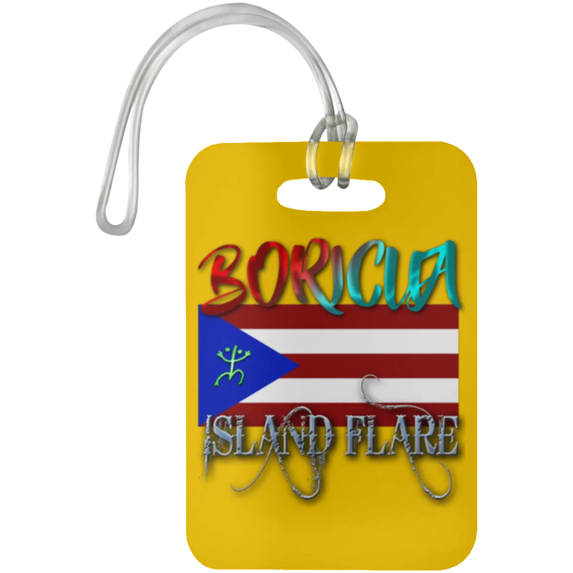 Boricua Island Flare - Puerto Rico Luggage Bag Tag