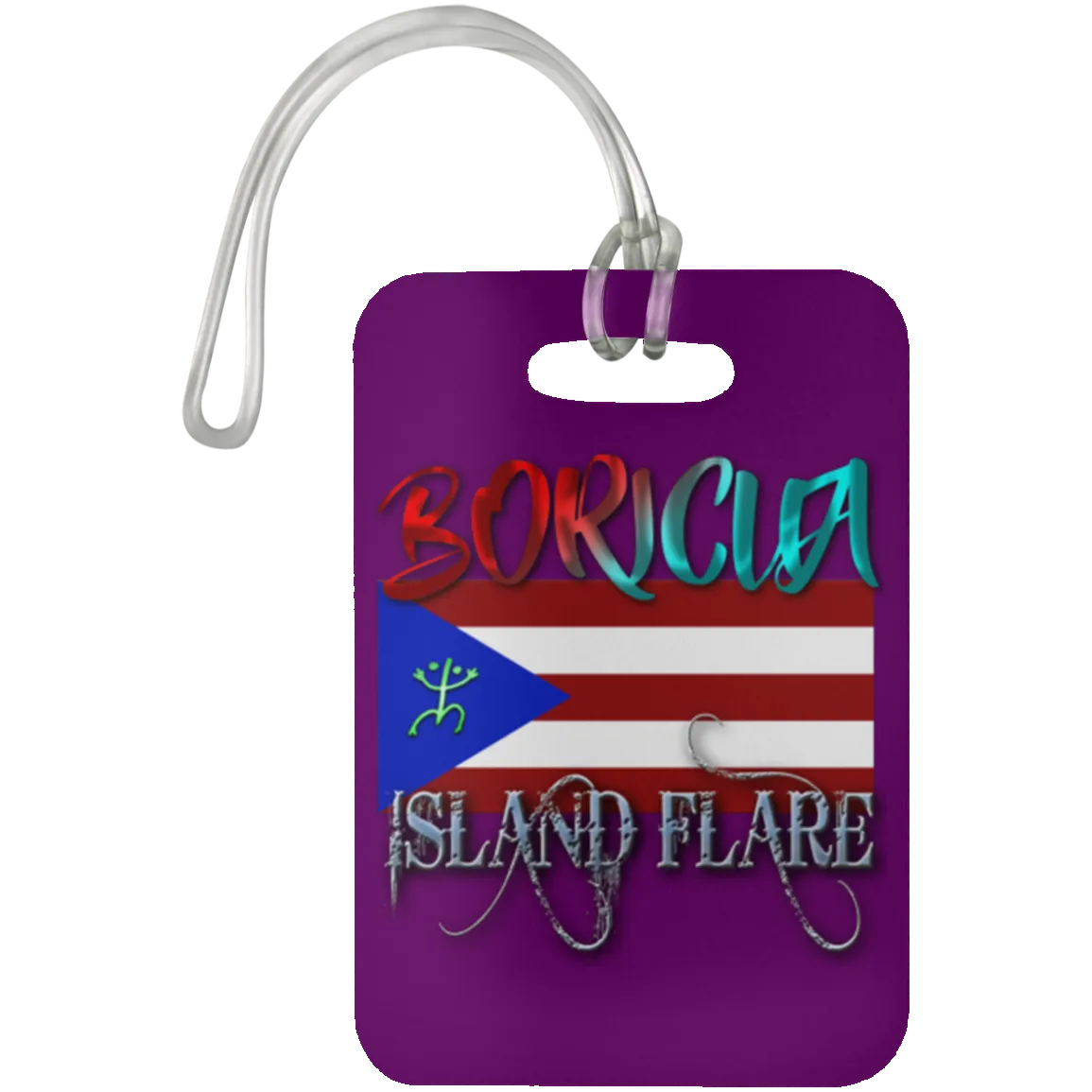 Boricua Island Flare - Puerto Rico Luggage Bag Tag