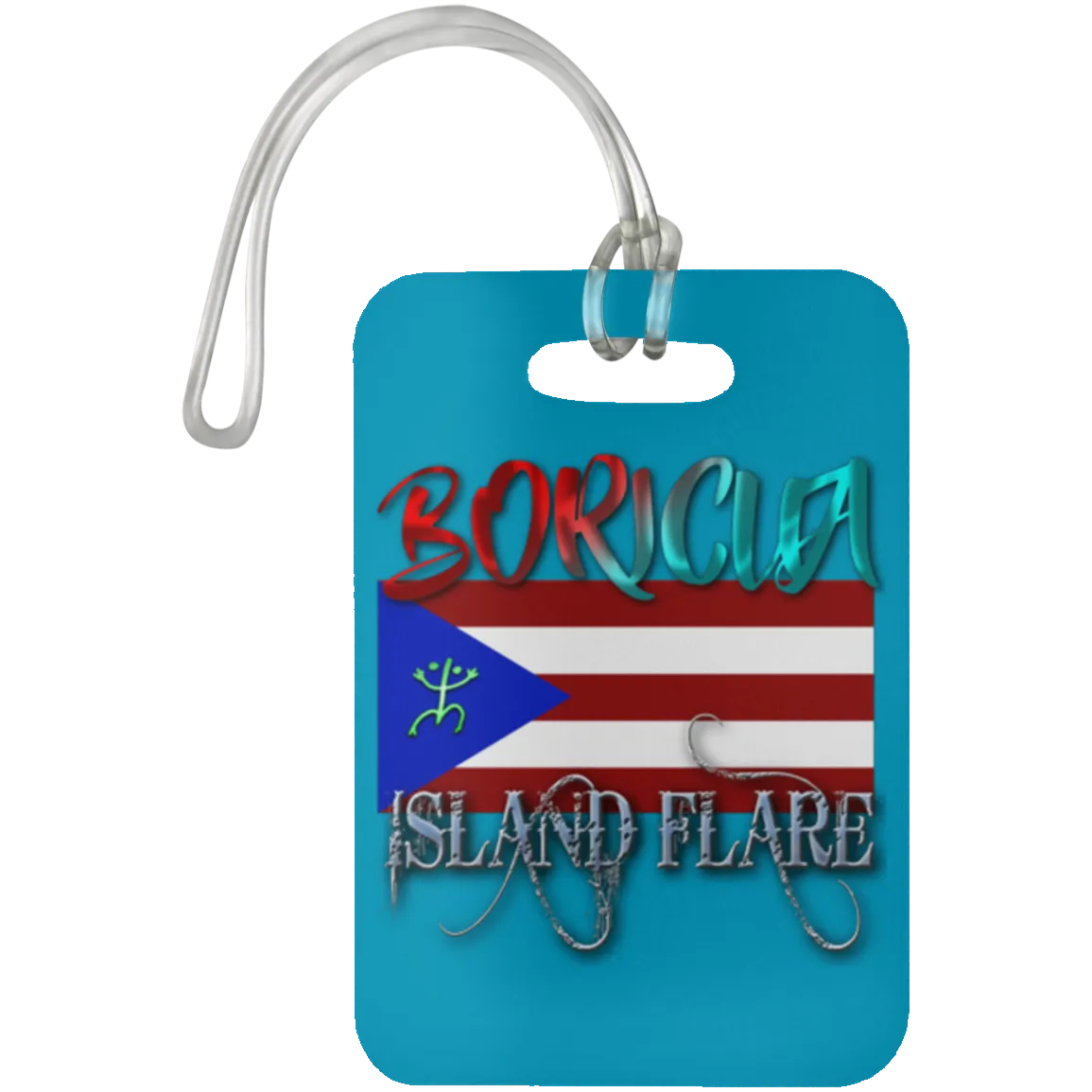 Boricua Island Flare - Puerto Rico Luggage Bag Tag