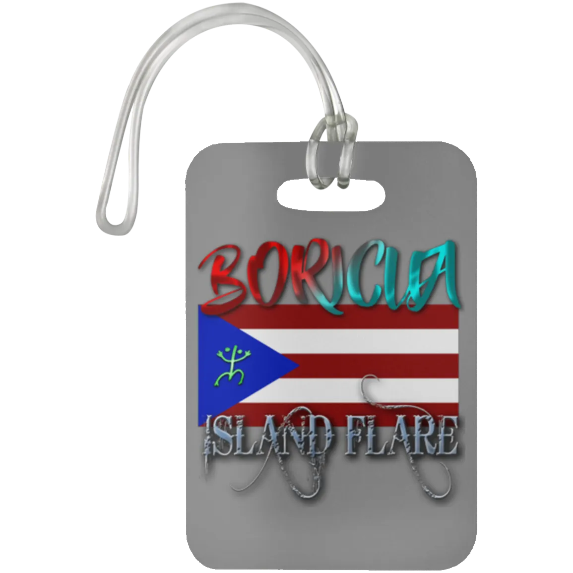 Boricua Island Flare - Puerto Rico Luggage Bag Tag