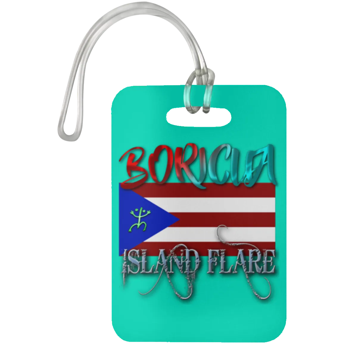 Boricua Island Flare - Puerto Rico Luggage Bag Tag