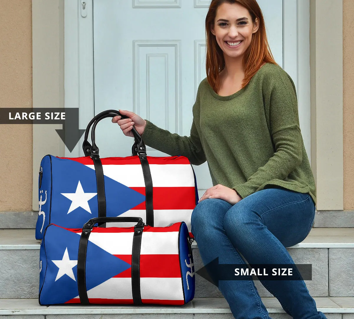 Boricua PR Flag Travel Bag