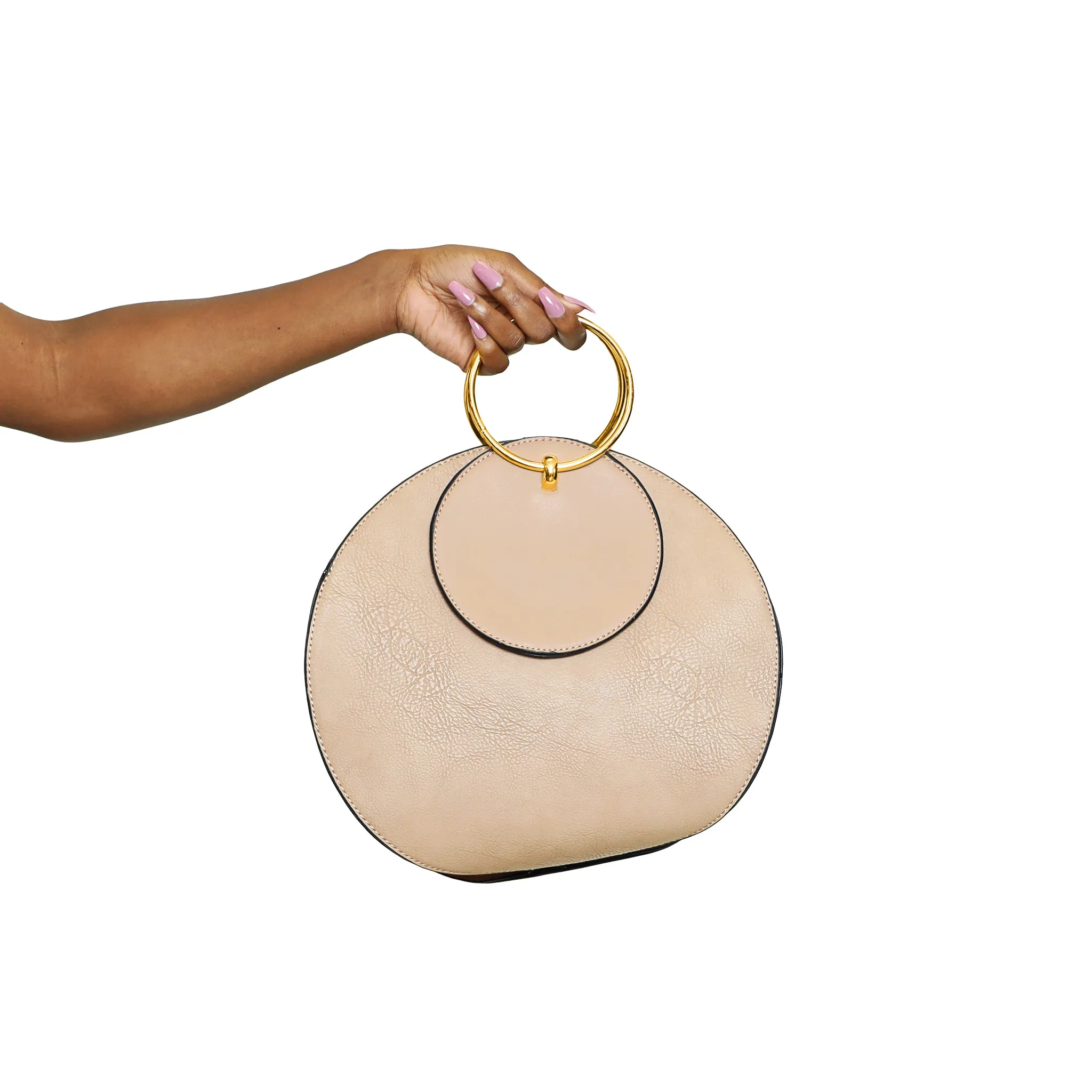 Circle Around It - Tan Circle Handbag