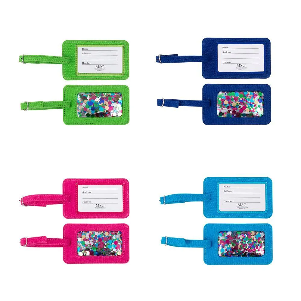 Confetti Luggage Tag