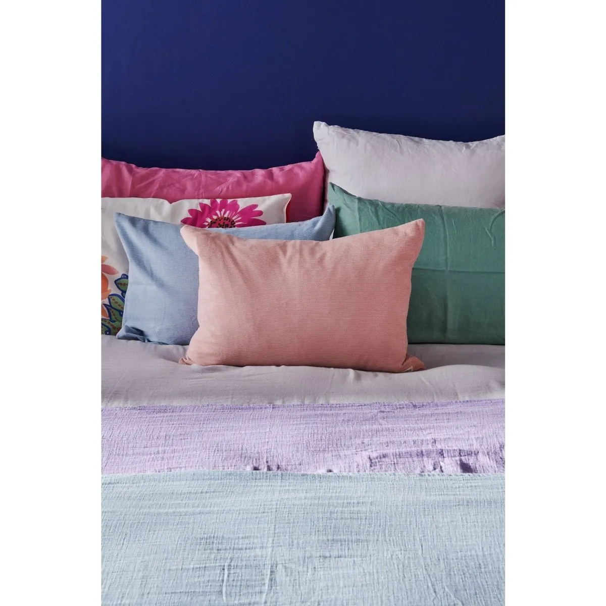 Cotton Throw - Pale Blue