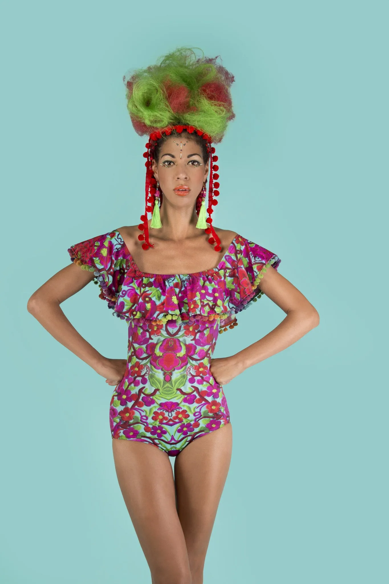 FOLKLORICO OFF THE SHOULDER BODYSUIT