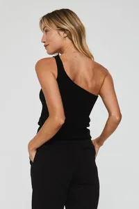 Jaime One Shoulder Ribbed Tank