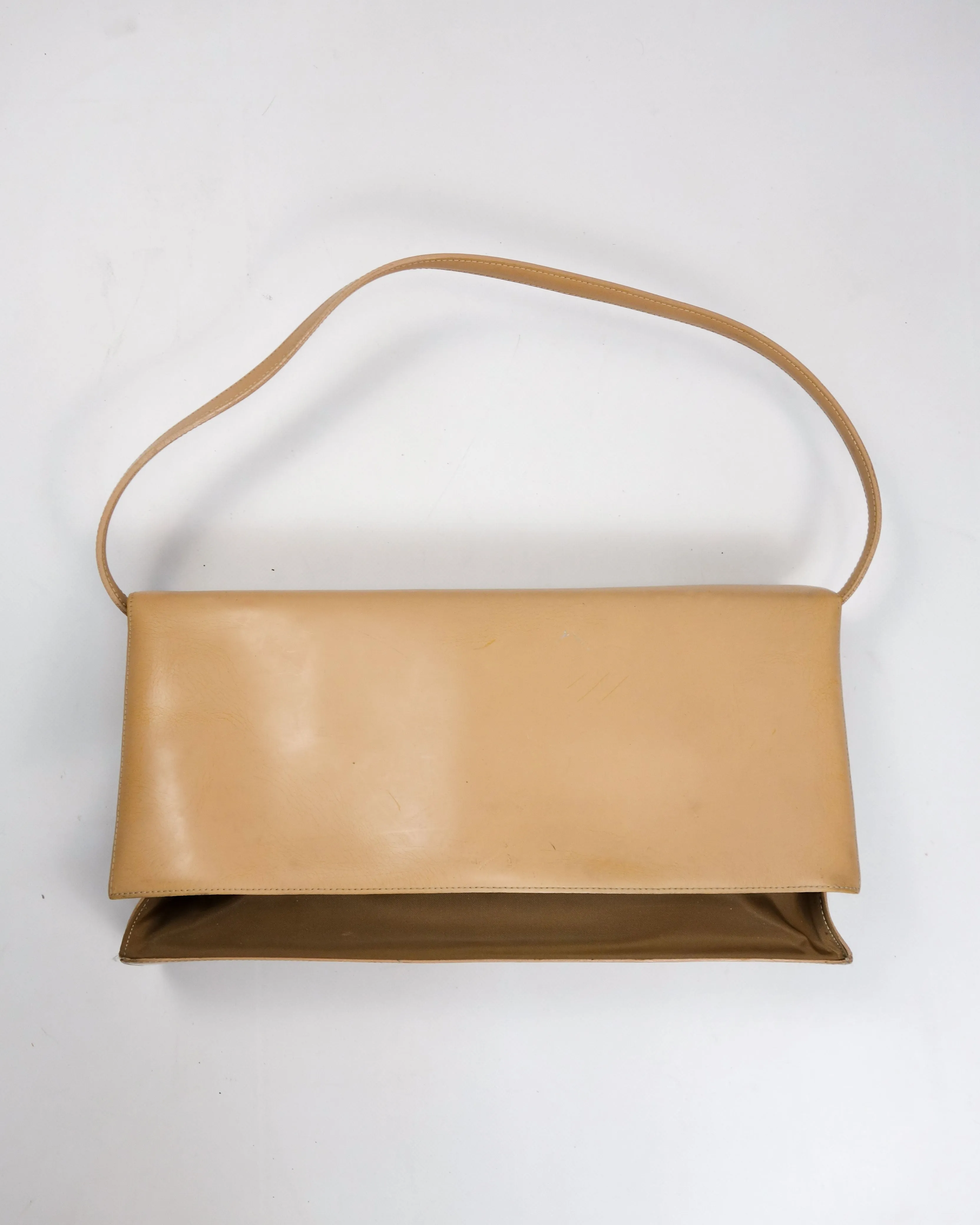 Jean Paul Gaultier Tan Case Bag 1990's