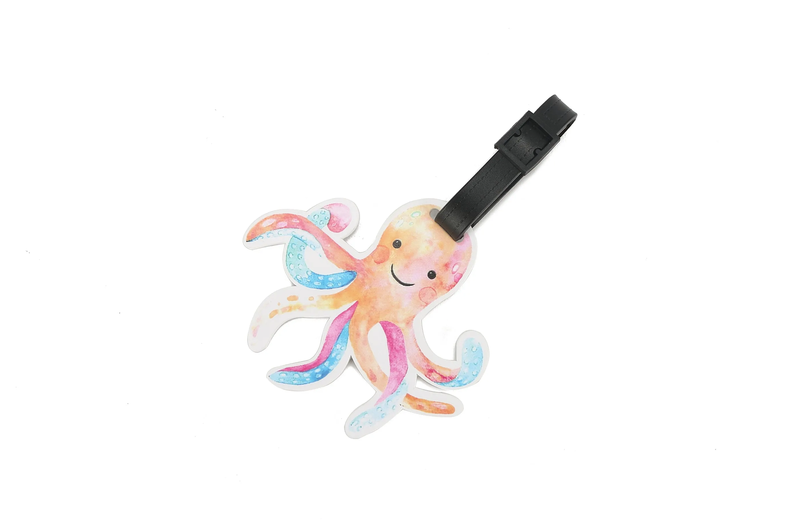 Luggage Tag Octopus White