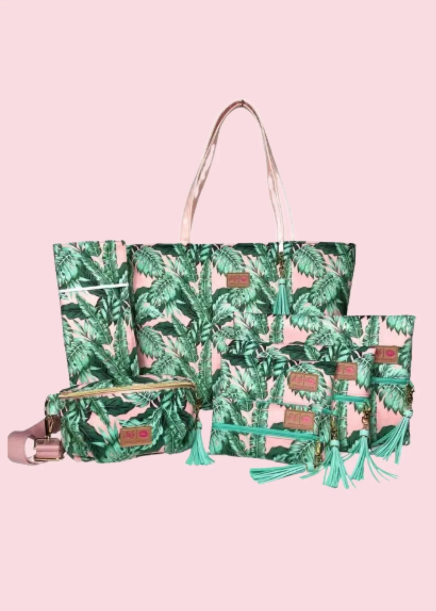 Makeup Junkie Bags - Spring Palms Travel Bags [Pre-Order]