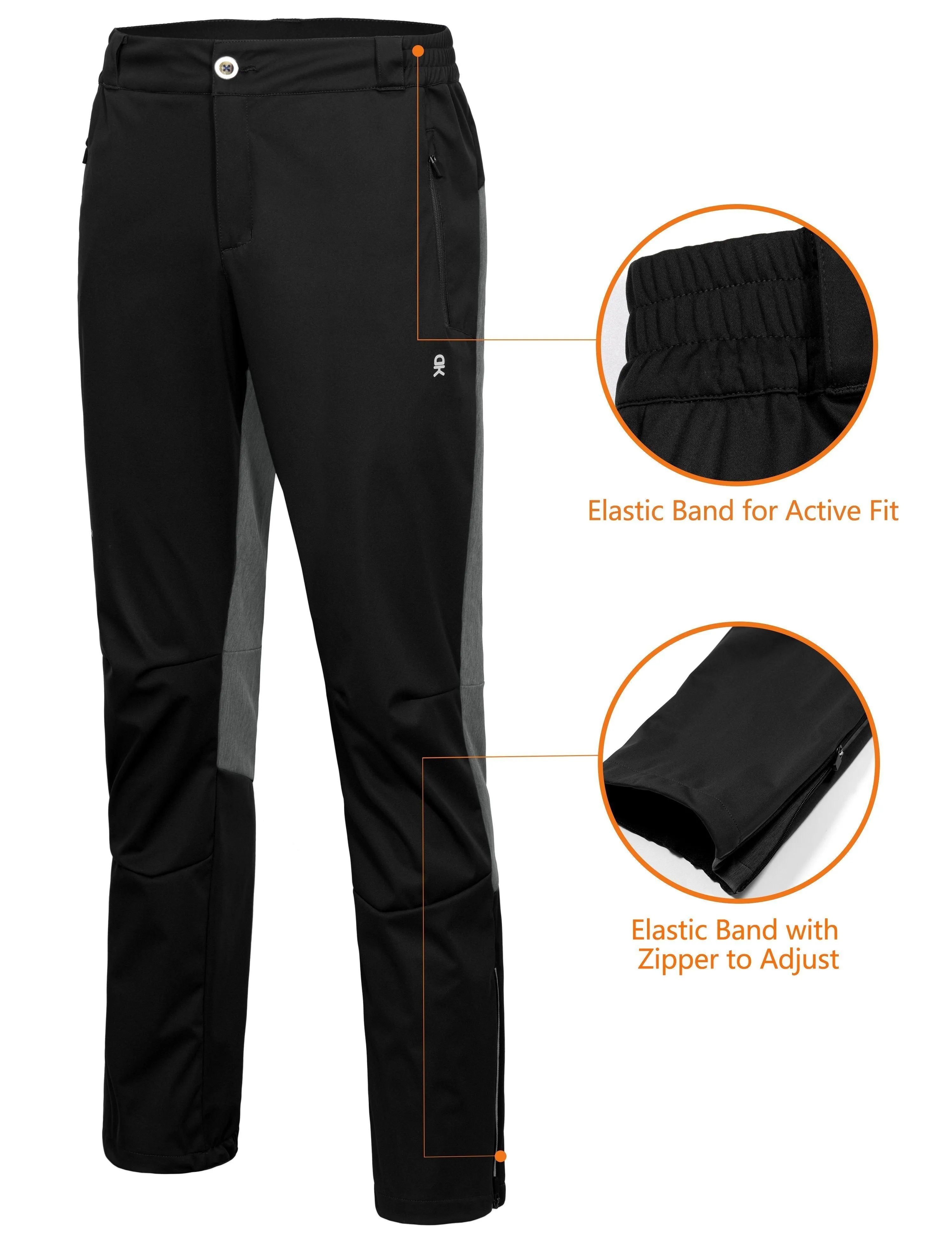 Men's Windproof Lightweight Softshell Pants