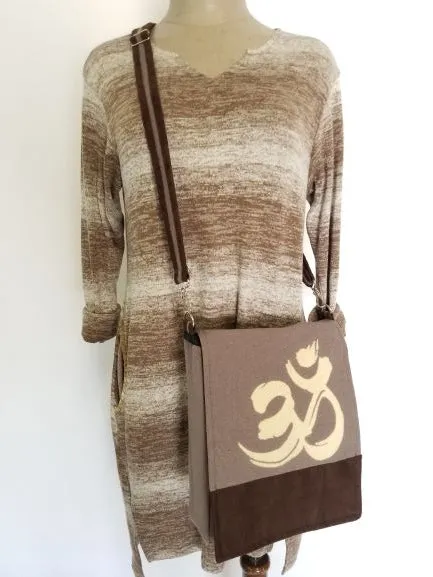 Om Print Shoulder Bag