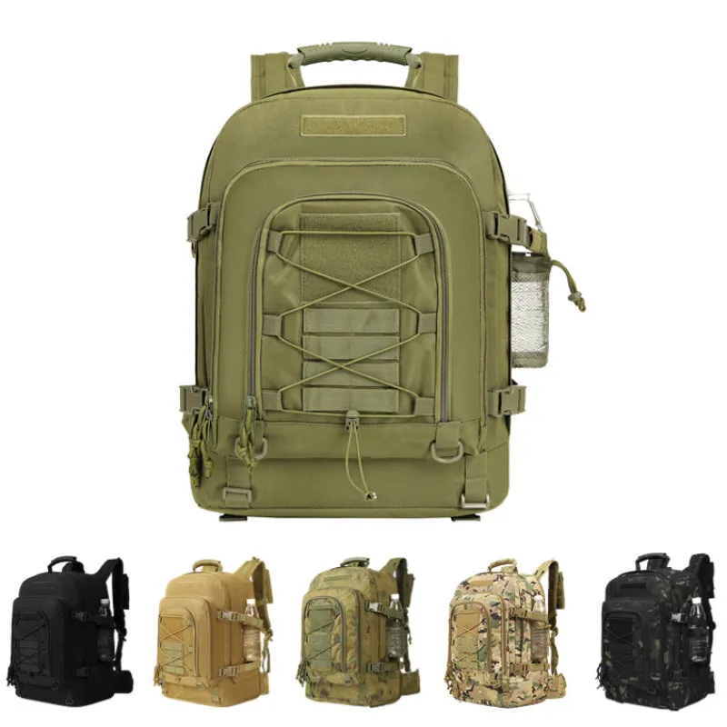 Outdoor Mountaineering Tactical Large-capacity Expandable 60L Backpack