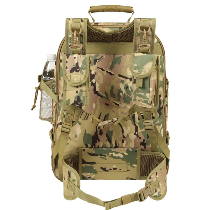 Outdoor Mountaineering Tactical Large-capacity Expandable 60L Backpack