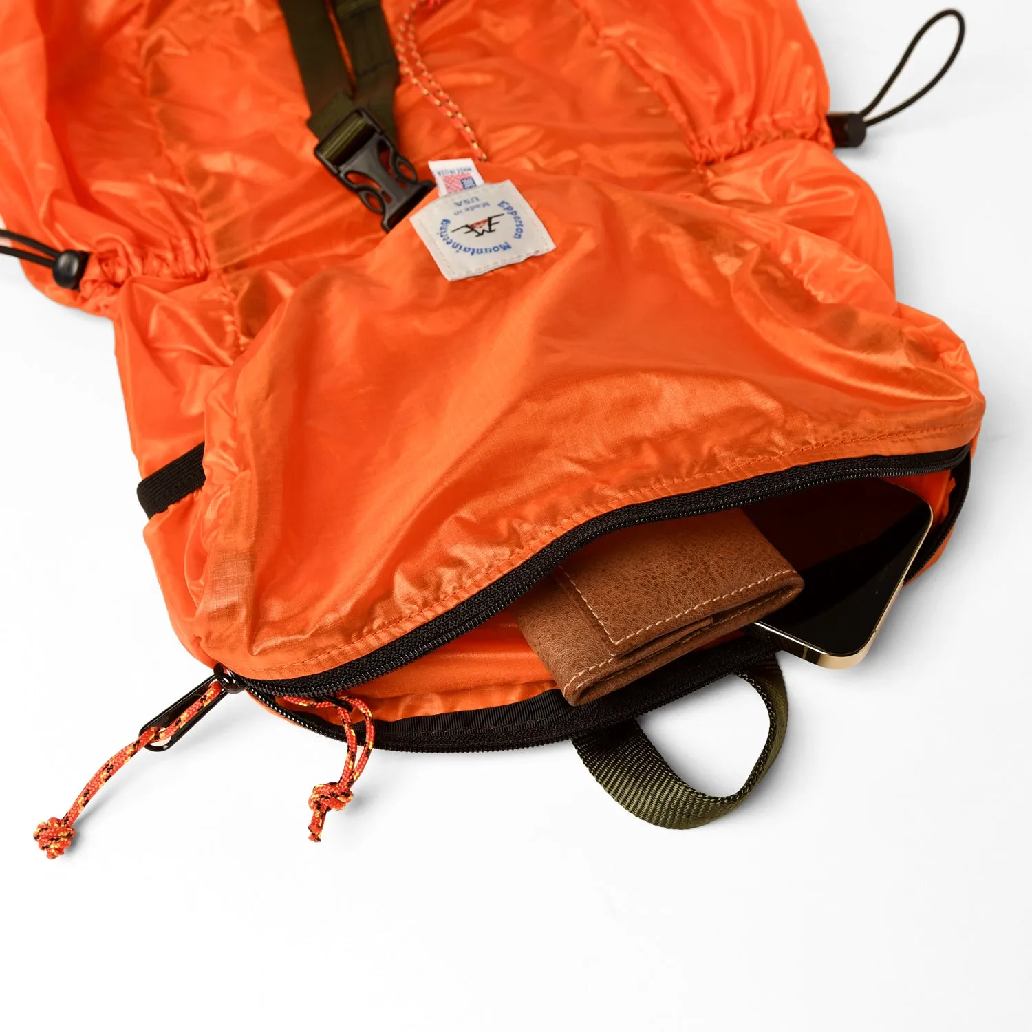 Packable Back Pack - 1.1oz Parachute Nylon Orange