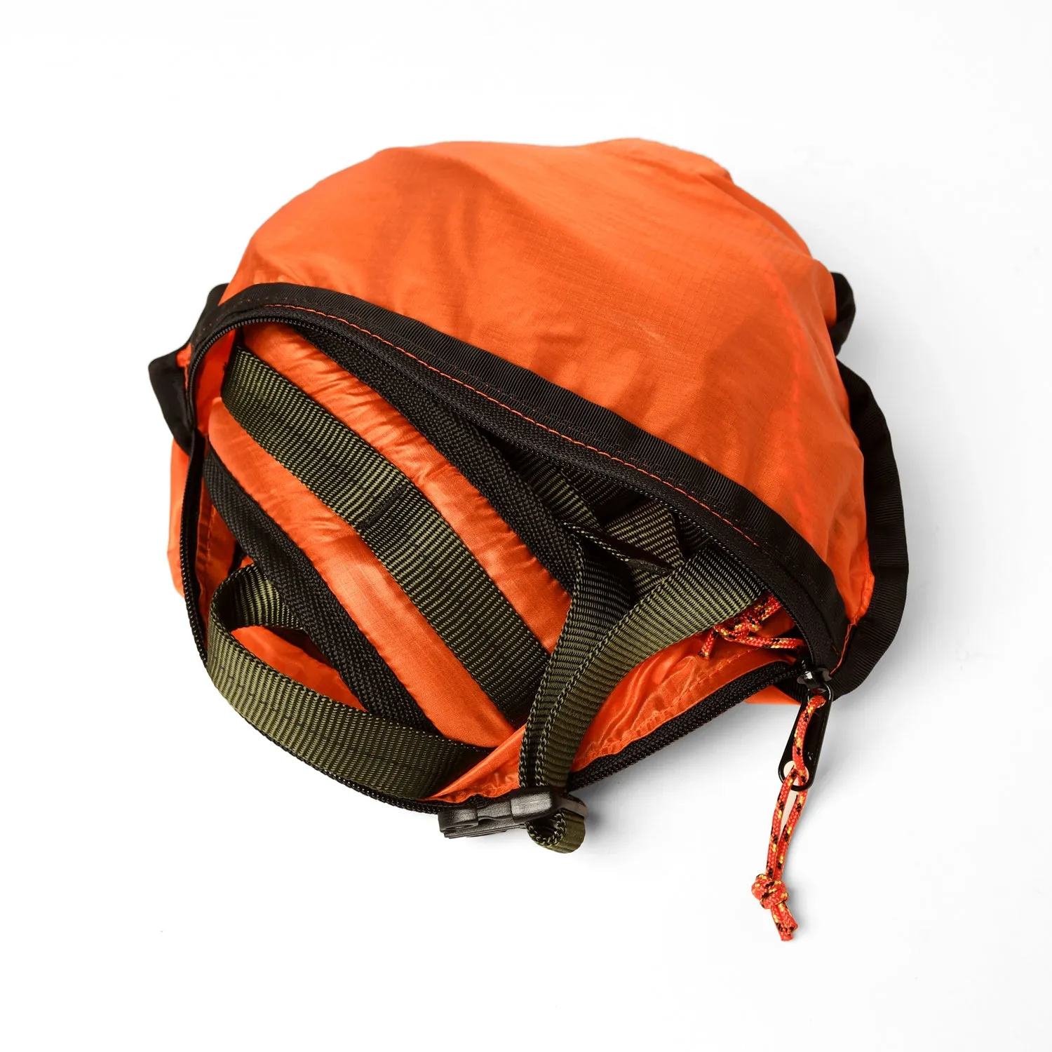 Packable Back Pack - 1.1oz Parachute Nylon Orange