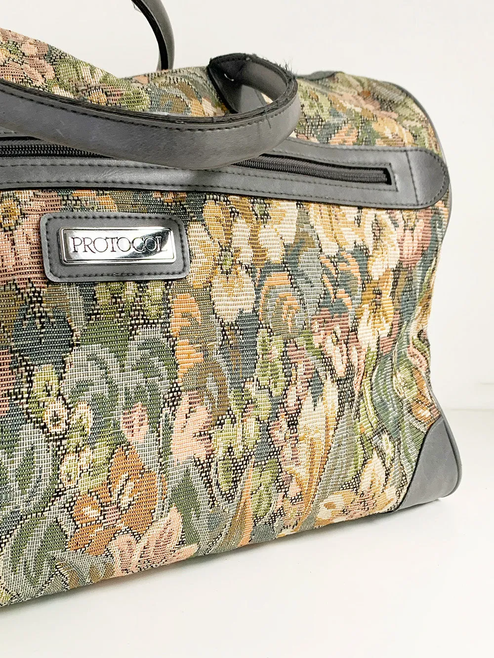 Protocol Pastel Floral Tapestry Duffel