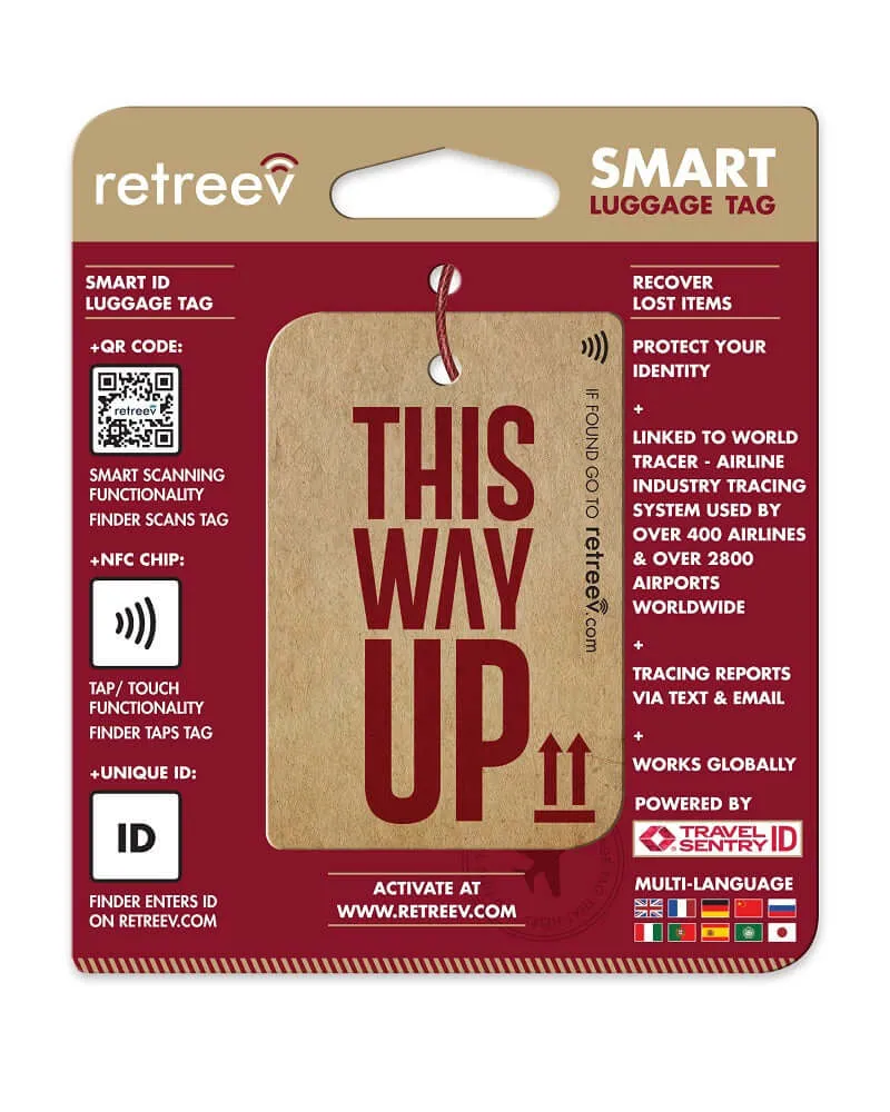 Retreev Smart Luggage Tag THIS WAY UP