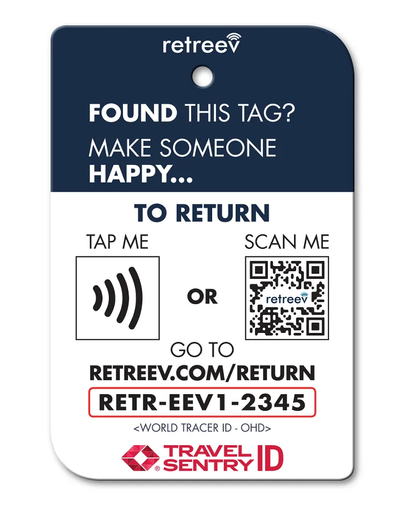 Retreev Smart Luggage Tag TOP GUN