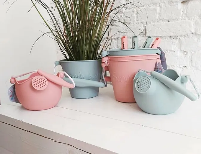 Scrunch Watering Can - Duck Egg Blue