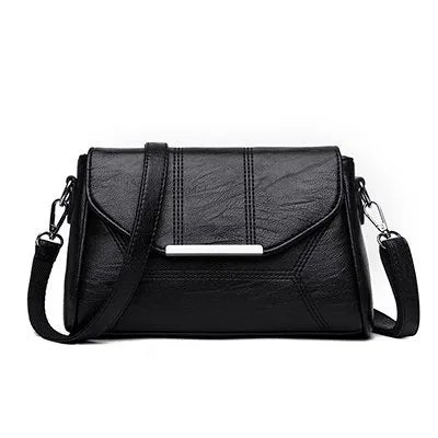 Soft Crossbody Bags For Women Pu Leather Handbags Designer Women Shoulder Bags High Quality Solid Women Messenger Bags