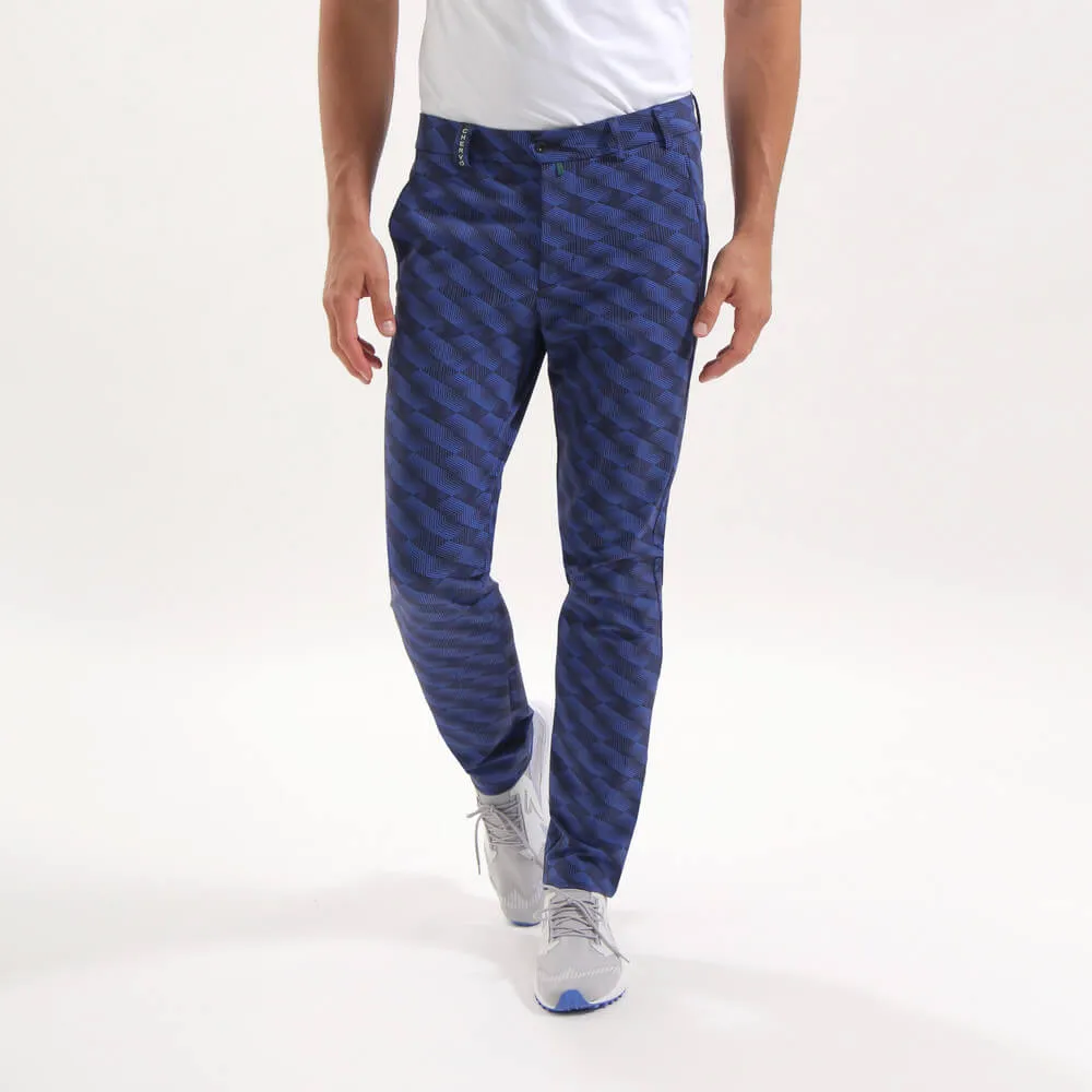 START | 4 WAY STRETCH WELT POCKET PRINTED TROUSERS | FINAL SALE