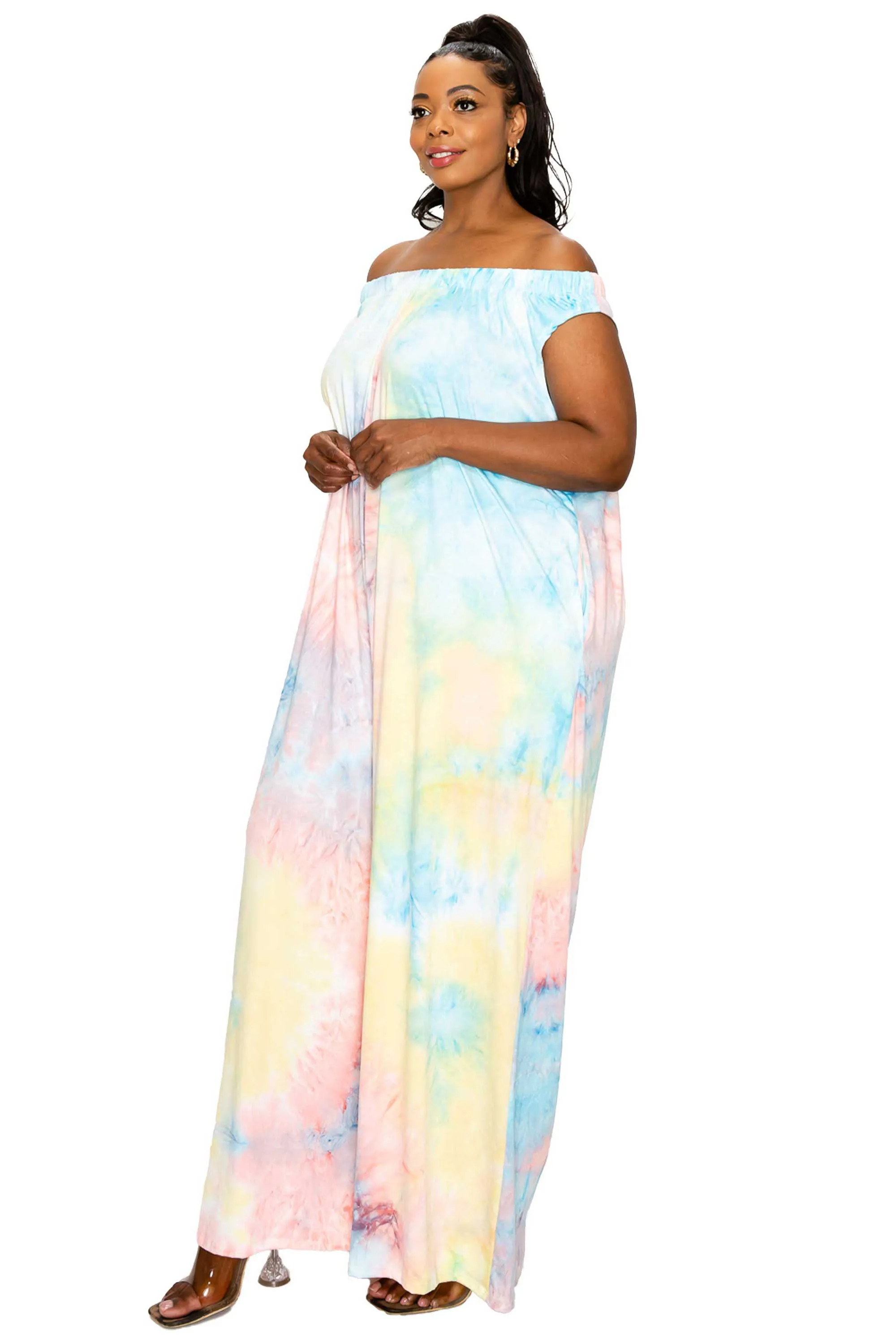 Tie Dye Wide Leg Pocket Jumpsuit