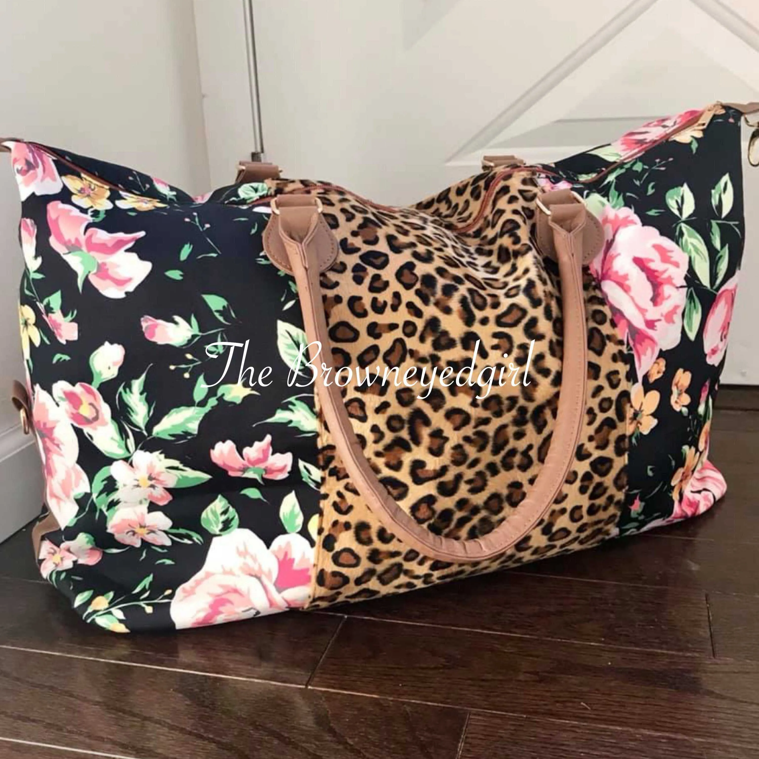 Weekender Travel Bag Floral/Leopard/Buffalo Plaid